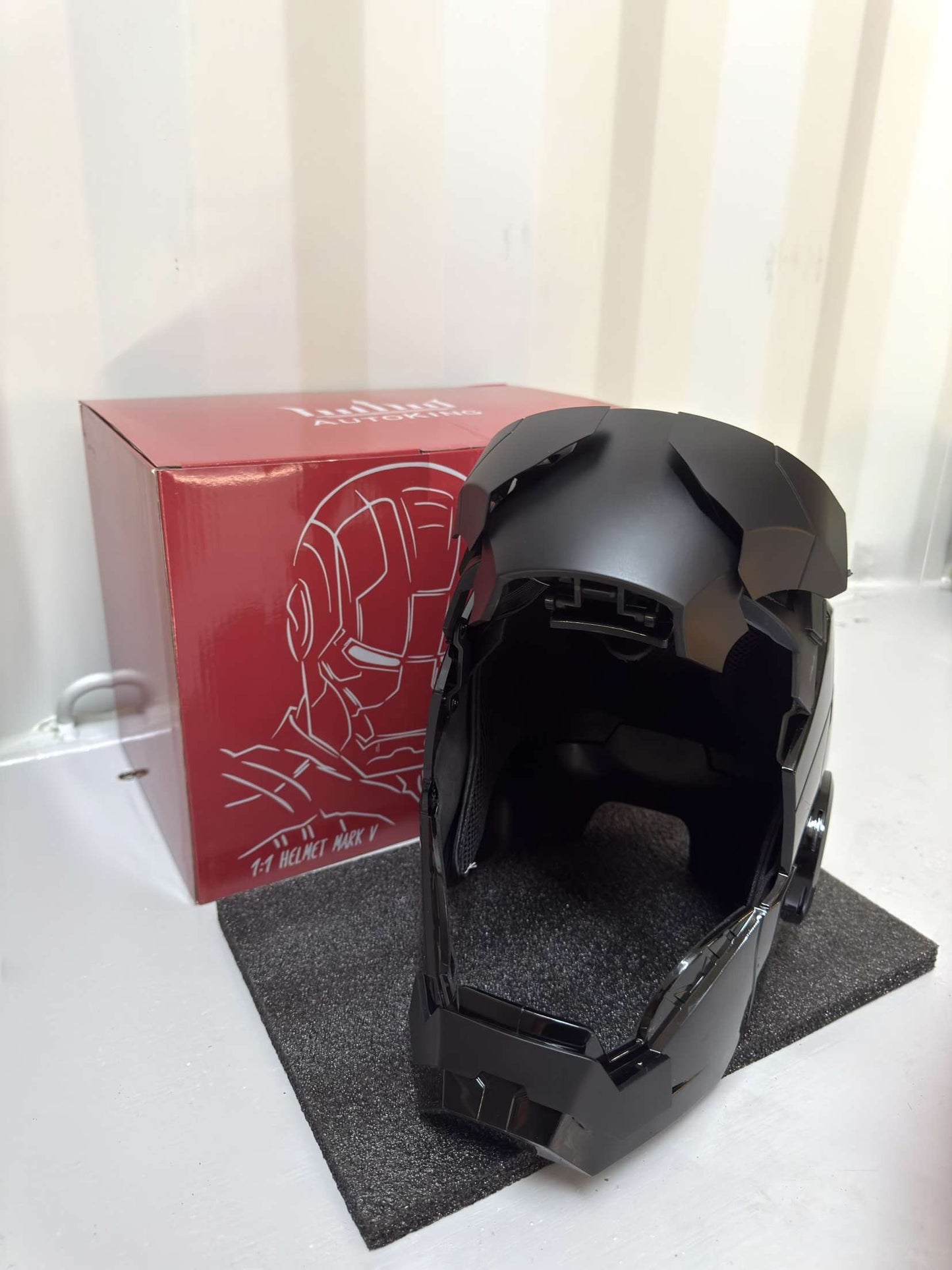 Iron Man MK5 Helmet – Voice-Controlled Wearable Armor Mask (Black ) - Hero Vault