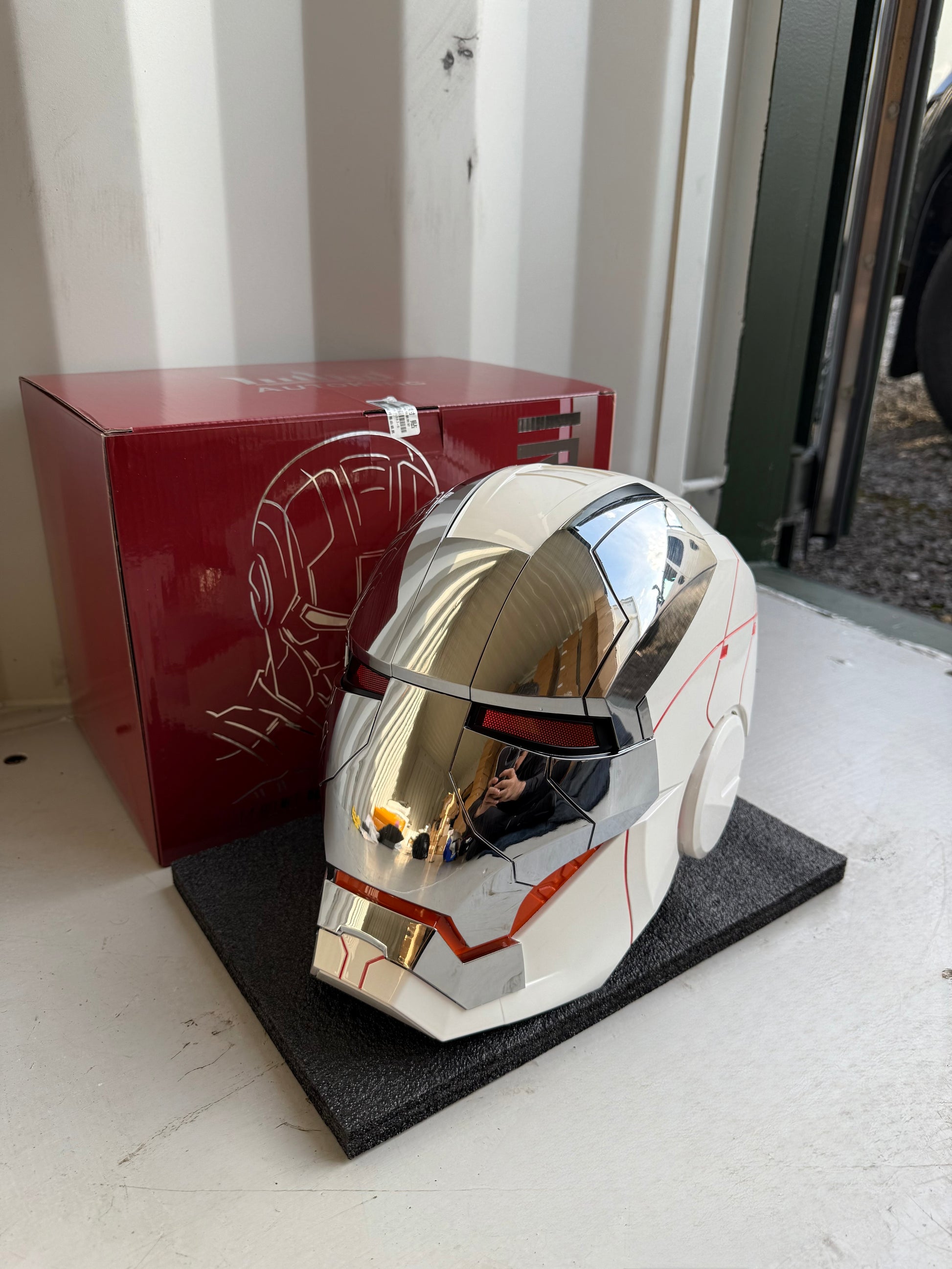 Iron Man MK5 Helmet – Voice-Controlled Wearable Armor Mask - Hero Vault
