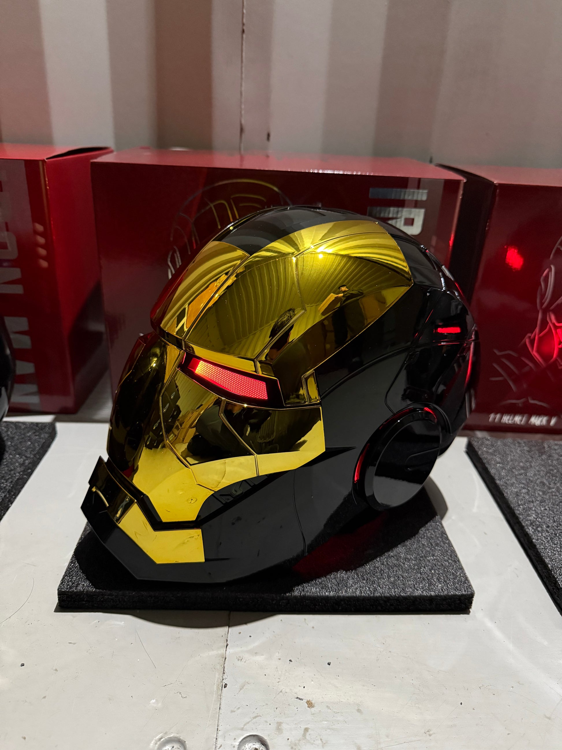 iron man bluetooth motorcycle helmet Killerbody 1: 1 Collectible MK5 Wearable with Bluetoot Sleek All Mark 5 Iron Man Helmet